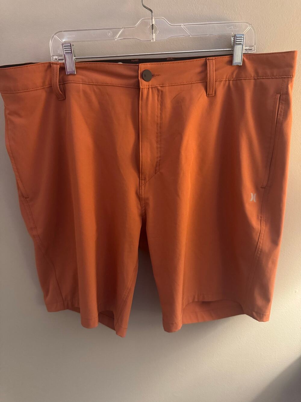 Hurley Phantom Shorts Mens 40 Copper Brown Stretch Performance Golf Hybrid Short